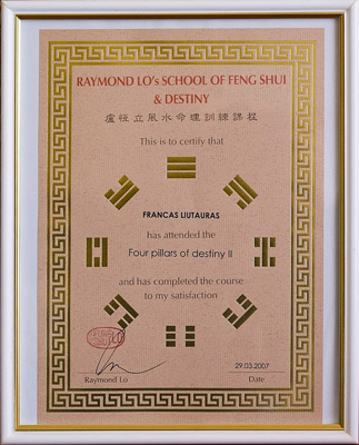 Four Pillars of Destiny II sertifikatas, 2007